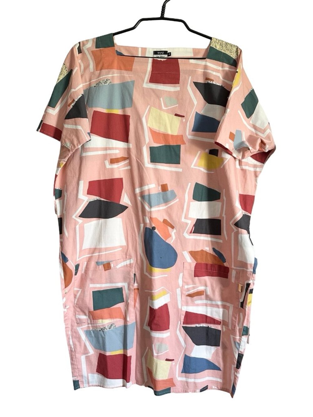 Avant Garde Art Teacher Geometric Print Dress Lagenlook Mcm Artsy S
